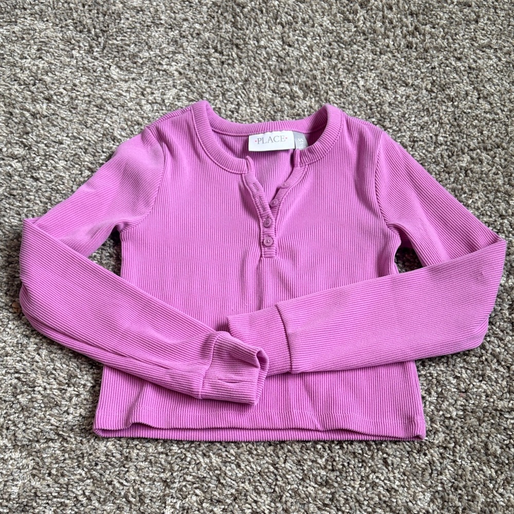 Long sleeve T-shirt 5/6 girls light purple